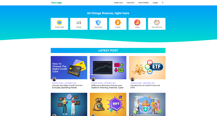 Blog Website Template
